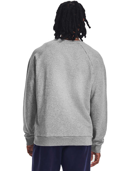 Under Armour Rival Fleece Crew - Castlerock/Light Heatherimages3- The Sports Edit
