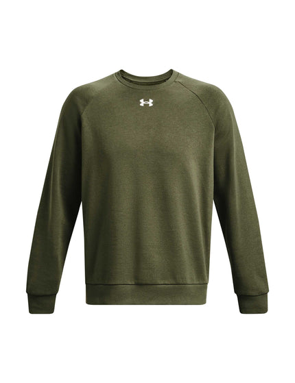 Under Armour Rival Fleece Crew - Marine OD Greenimages2- The Sports Edit
