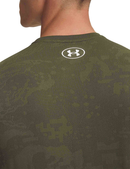 Under Armour Tech Vent Jacquard Short Sleeve - Marine OD Green/Whiteimages2- The Sports Edit