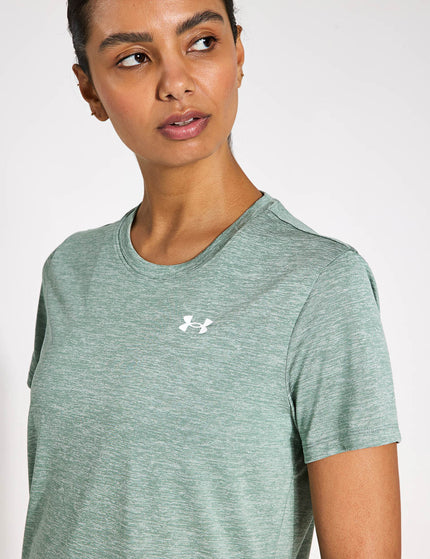 Under Armour UA Tech Twist Short Sleeve - Silica Green/Whiteimages3- The Sports Edit