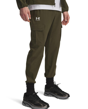 Vibe Woven Cargo Pants - Expedition Green/White