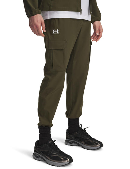 Under Armour Vibe Woven Cargo Pants - Expedition Green/Whiteimages1- The Sports Edit