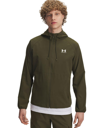 Vibe Woven Jacket - Expedition Green/White