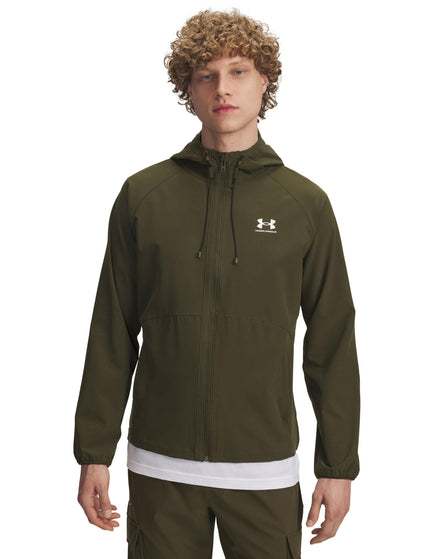 Under Armour Vibe Woven Jacket - Expedition Green/Whiteimages1- The Sports Edit