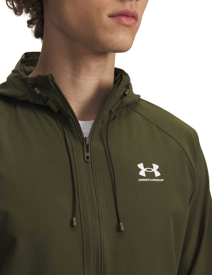 Under Armour Vibe Woven Jacket - Expedition Green/Whiteimages2- The Sports Edit