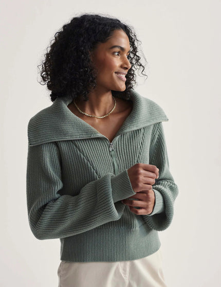 Varley Mentone Half-Zip Knit Pullover - Lily Padimages1- The Sports Edit