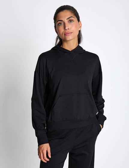 Vuori Halo Modern Pullover Hoodie - Black Heatherimages4- The Sports Edit