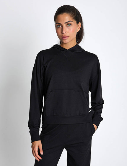 Vuori Halo Modern Pullover Hoodie - Black Heatherimages1- The Sports Edit