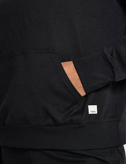 Vuori Halo Modern Pullover Hoodie - Black Heatherimages3- The Sports Edit