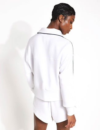 Davenport Half-Zip Sweat - White