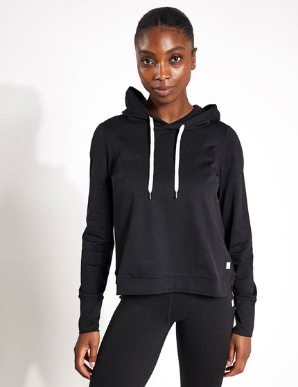 Vuori Halo Essential Hoodie - Black Heatherimages1- The Sports Edit