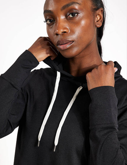 Vuori Halo Essential Hoodie - Black Heatherimages4- The Sports Edit