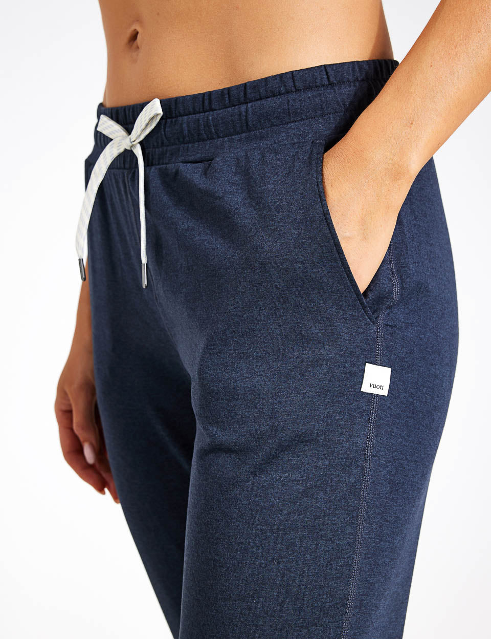 Tempo Performance Jogger, Heather - Baby Blue/White