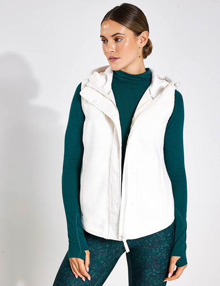 Goodmove Mix Borg Quilt Gilet - Ivoryimages1- The Sports Edit