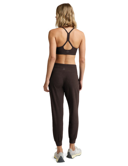 Beyond Yoga Midweight Spacedye Midi Jogger - Dark Chocolate Heatherimages4- The Sports Edit
