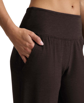 Midweight Spacedye Midi Jogger - Dark Chocolate Heather