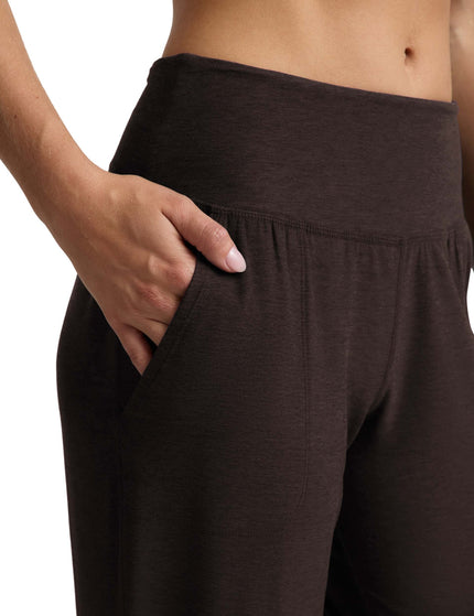 Beyond Yoga Midweight Spacedye Midi Jogger - Dark Chocolate Heatherimages2- The Sports Edit