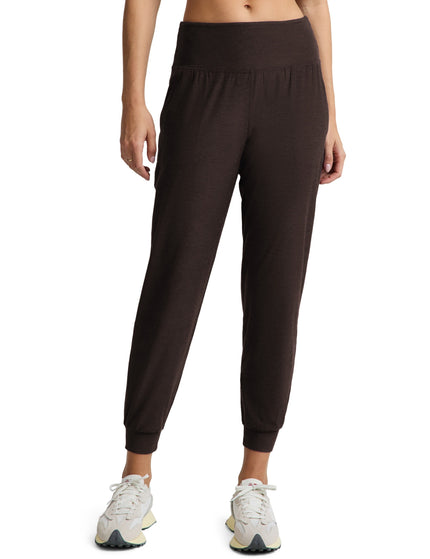 Beyond Yoga Midweight Spacedye Midi Jogger - Dark Chocolate Heatherimages1- The Sports Edit