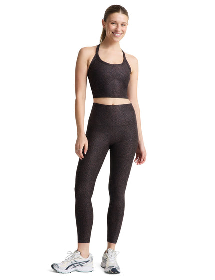 Beyond Yoga Softmark Caught In The Midi High Waisted Legging - Cocoa Plum Leopardimages3- The Sports Edit