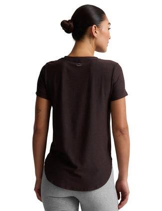 Featherweight On The Down Low Tee - Dark Chocolate Heather
