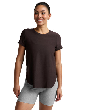 Featherweight On The Down Low Tee - Dark Chocolate Heather