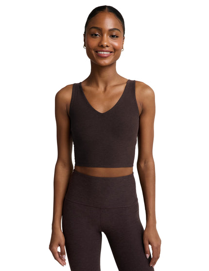 Beyond Yoga Spacedye Good Day Cropped Tank - Dark Chocolate Heatherimages1- The Sports Edit