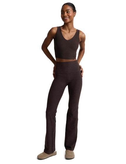 Beyond Yoga Spacedye Good Day Cropped Tank - Dark Chocolate Heatherimages3- The Sports Edit