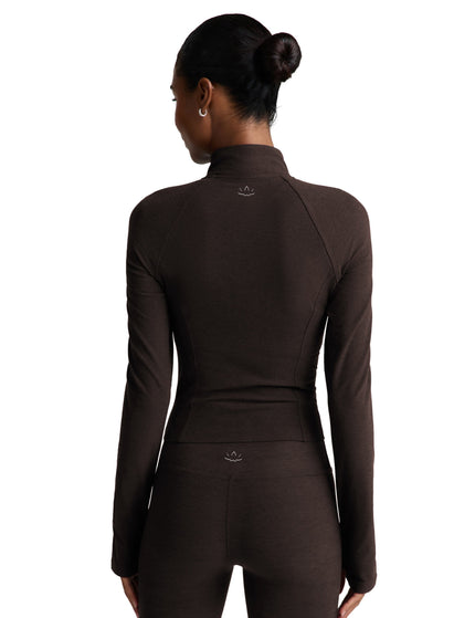 Beyond Yoga Spacedye High Definition Jacket - Dark Chocolate Heatherimages2- The Sports Edit