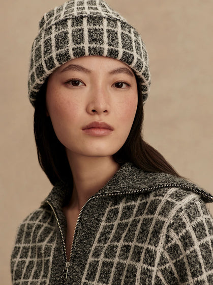 Varley Noel Knit Beanie - Charcoal Marlimages1- The Sports Edit