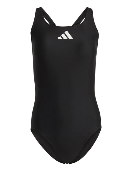 adidas 3 Bar Logo Swimsuit - Black/Whiteimages6- The Sports Edit