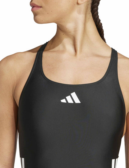 adidas 3-Stripes C-Back Swimsuit - Black/Whiteimages3- The Sports Edit