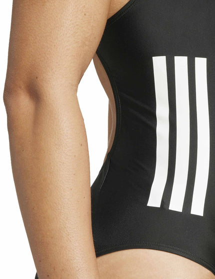 adidas 3-Stripes C-Back Swimsuit - Black/Whiteimages4- The Sports Edit