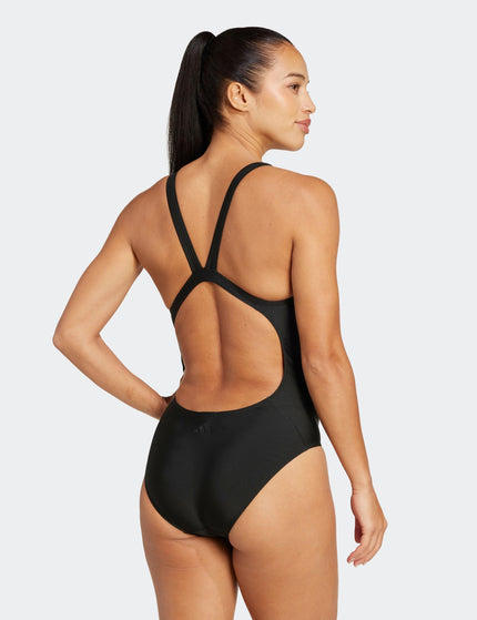 adidas 3-Stripes Graphic V-Back Swimsuit - Blackimages3- The Sports Edit