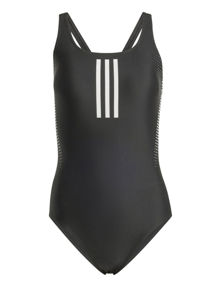 adidas 3-Stripes Graphic V-Back Swimsuit - Blackimages6- The Sports Edit