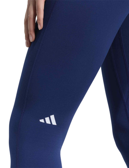 adidas 3 Stripes Studio All Me 7/8 X-Over Leggings - Dark Blueimages4- The Sports Edit