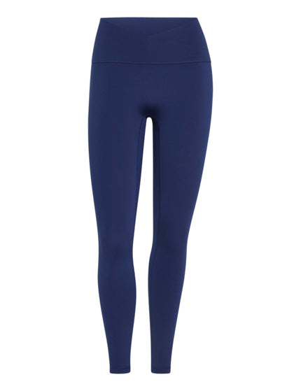 adidas 3 Stripes Studio All Me 7/8 X-Over Leggings - Dark Blueimages6- The Sports Edit