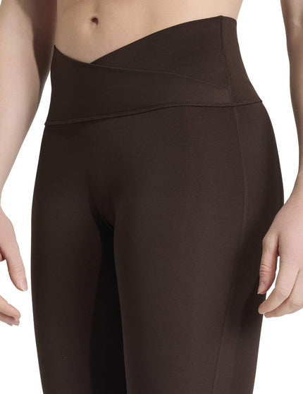 adidas 3 Stripes Studio All Me Flare X-Over Leggings - Aurora Coffeeimages3- The Sports Edit