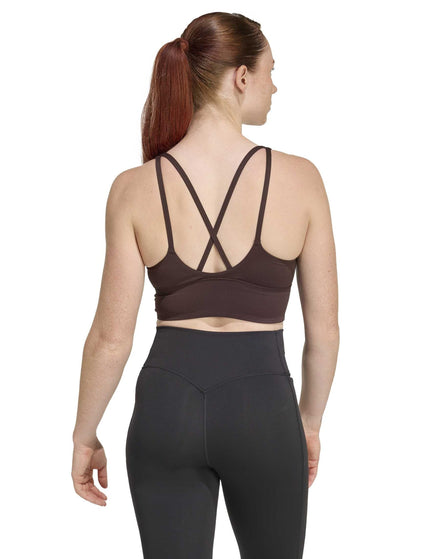 adidas 3 Stripes Studio All Me Light Support Bra - Aurora Coffeeimages2- The Sports Edit
