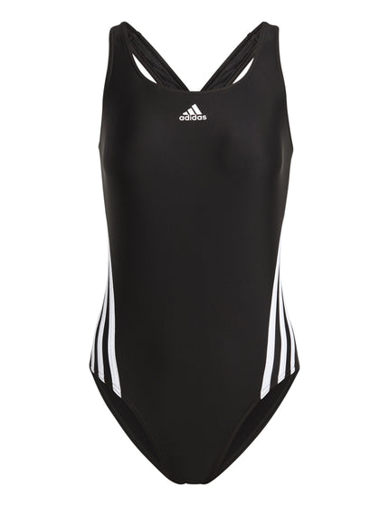 adidas 3-Stripes Swimsuit - Black/Whiteimages6- The Sports Edit