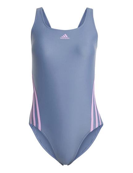 adidas 3-Stripes Swimsuit - Preloved Ink/Preloved Purpleimages6- The Sports Edit