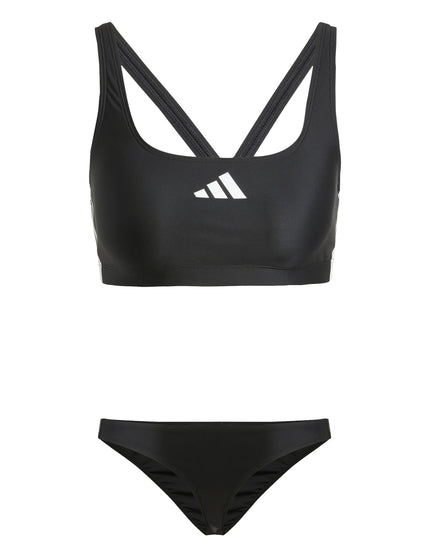 adidas 3-Stripes V-Back Bikini - Black/Whiteimages6- The Sports Edit