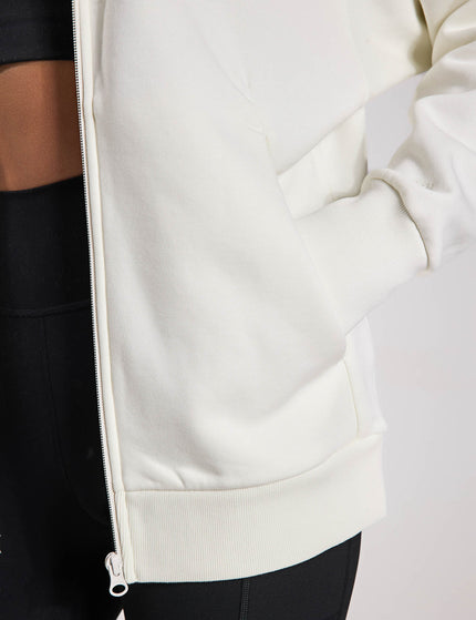 adidas ALL SZN Fleece Full-Zip Hoodie - Off Whiteimages5- The Sports Edit
