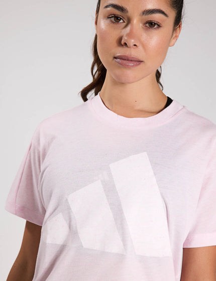 adidas Essentials Winners T-Shirt - Clear Pink/Whiteimages3- The Sports Edit