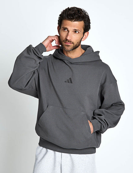adidas KIT Small Logo Hoodie - Grey Fiveimages1- The Sports Edit