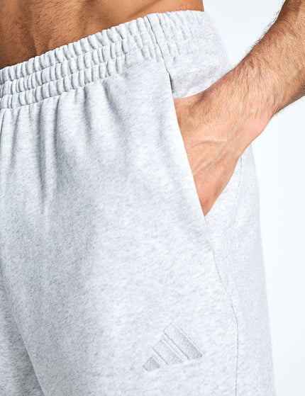 adidas Kit Small Logo Shorts - Light Grey Heatherimages3- The Sports Edit