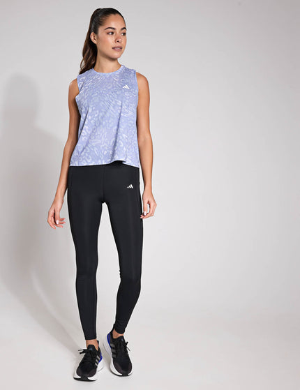 adidas Own the Run CLIMACOOL 3-Stripes Tank Top - Dash Grey/Violet Toneimages4- The Sports Edit
