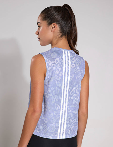 adidas Own the Run CLIMACOOL 3-Stripes Tank Top - Dash Grey/Violet Toneimages2- The Sports Edit