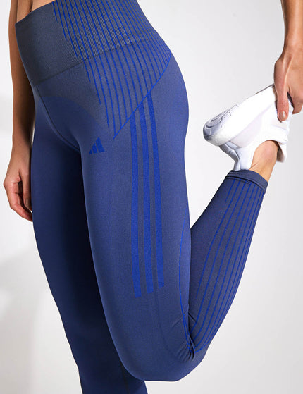 adidas Seamless Branded 7/8 Leggings - Shadow Navyimages3- The Sports Edit