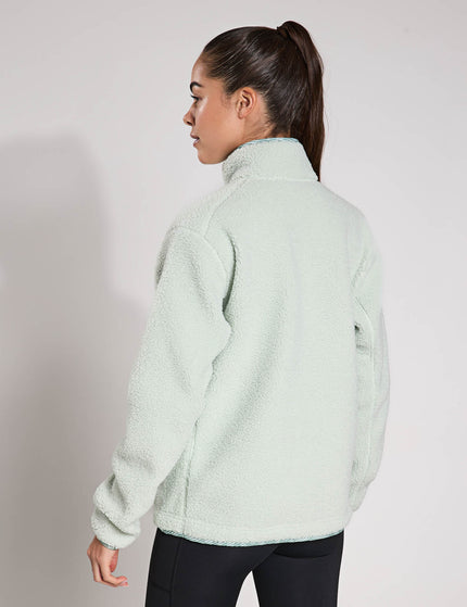 adidas Terrex Xploric High Pile Fleece Pullover Sweatshirt - Linen Greenimages3- The Sports Edit