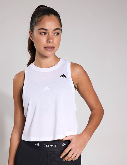 adidas Train Essentials Boxy Workout Tank Top - Whiteimages1- The Sports Edit